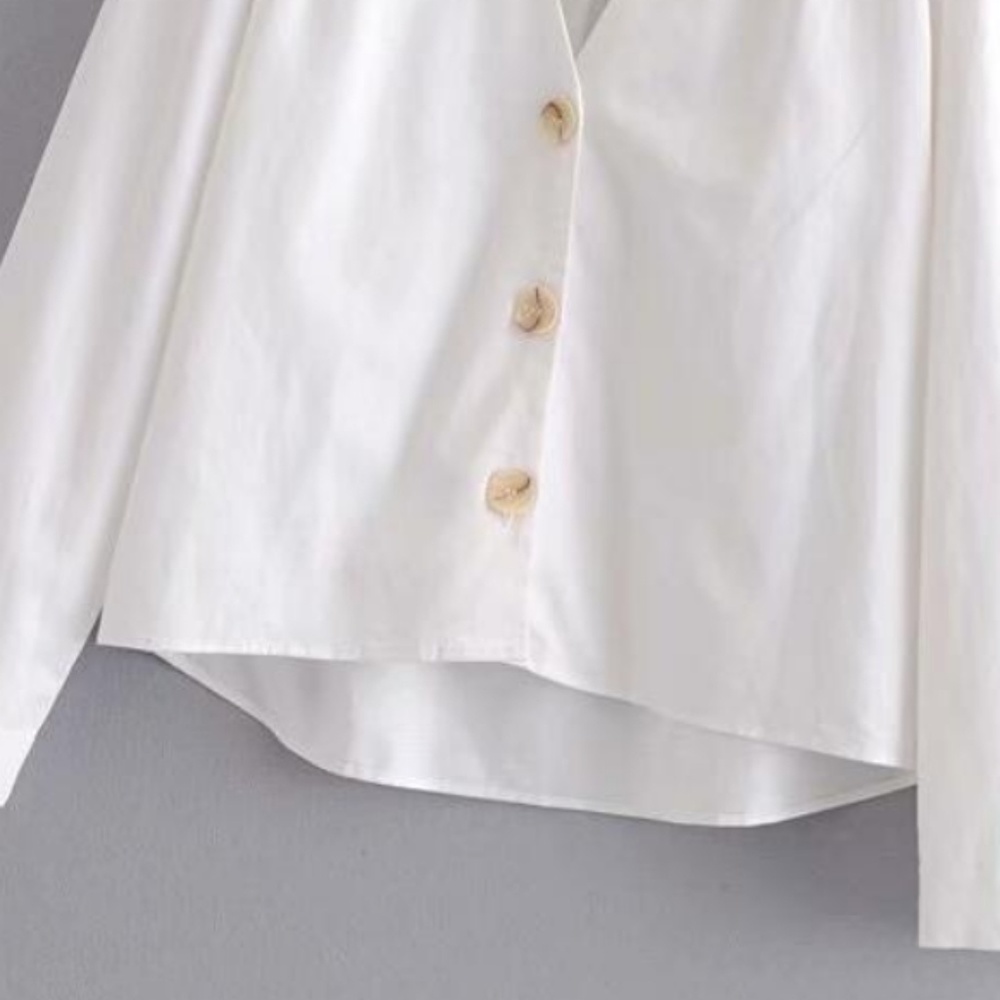 Linen-blend Long Sleeve Button Shirt - Picture 2 of 5